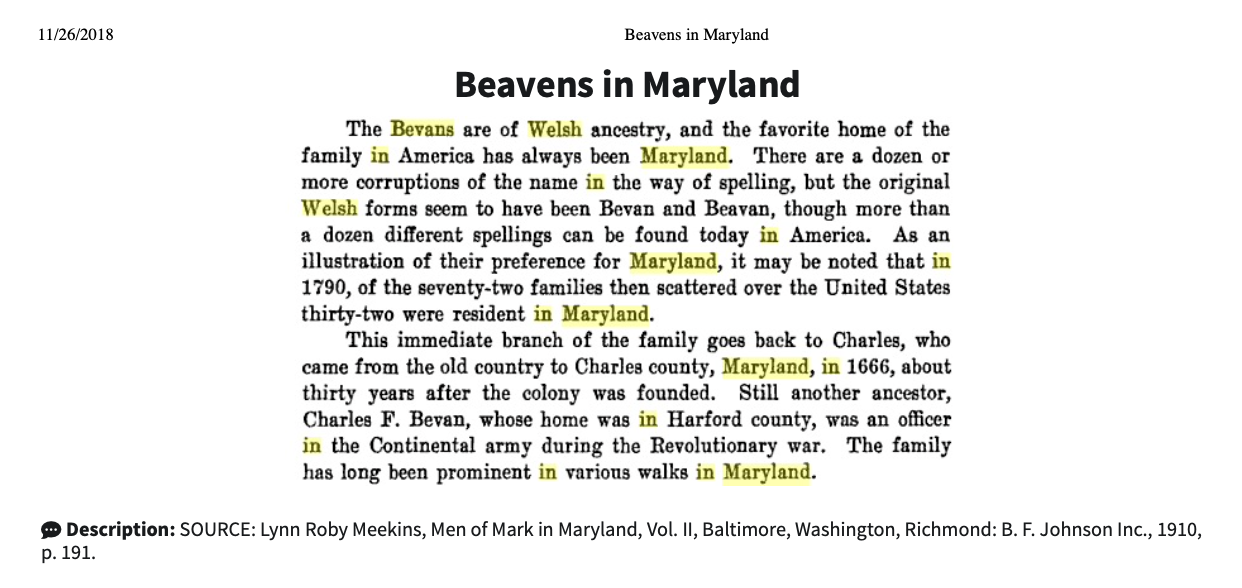 Beavens-in-Maryland